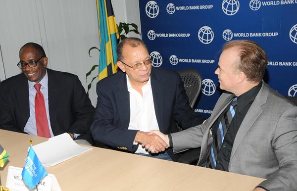 Mark Johnson (right), Executive Vice President and Director of Business Development at the International Code Council with James Rawle (middle), Chairman of Bureau of Standards Jamaica and Stephen Wedderburn (left), Executive Director at Bureau of Standards Jamaica