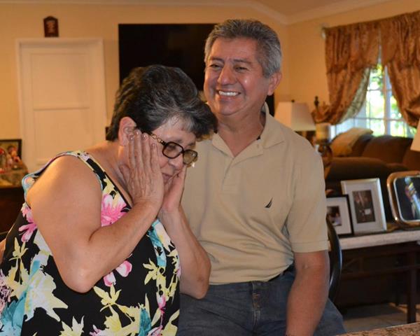 Marina and Guillermo Menjivar.  The couple has been foster parents to 34 children over 21 years. 
