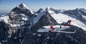 L’avion Challenger 650 de Bombardier spécialement configuré pour des évacuations médicales.