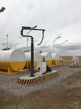 200,000 liter fuel station