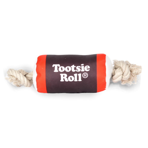 The nostalgic Tootsie Candy Brands Plush Dog toys from OurPet's are made from durable materials for long lasting play. 