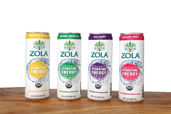 New Zola Organic Hydrating Energy Drink Line