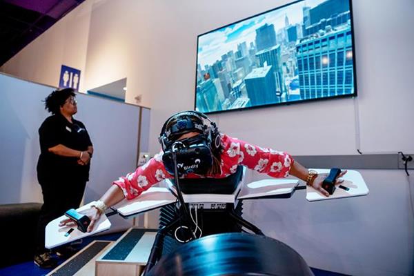 The Tech Museum of Innovation is the first museum in the country to offer Birdly, a VR experience that allows users to fly like a bird. The experience is part of Reboot Reality, a digital experiences lab in San Jose. 