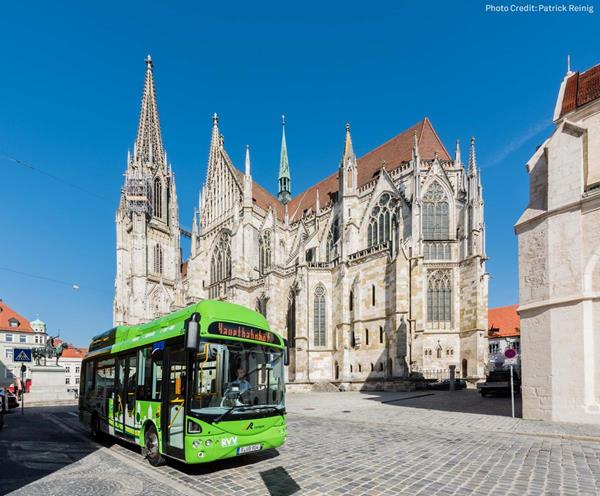 Bertrandt's innovation platform will be implemented on one of the public transportation electric busses in Regensburg, Germany. 