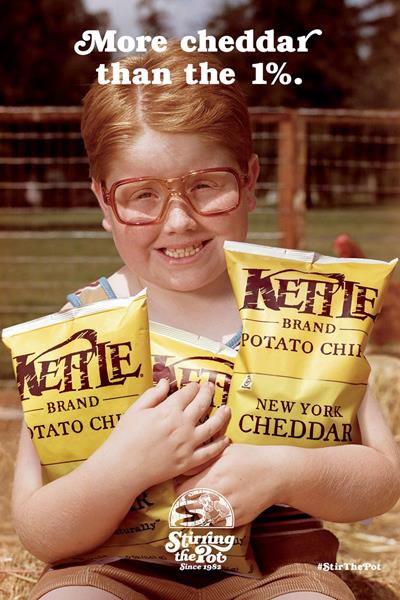  Kettle Brand "More Cheddar than the 1%" by Duncan Channon