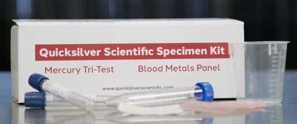 The Quicksilver Scientific Specimen Kit for their patented Mercury Tri-Test.