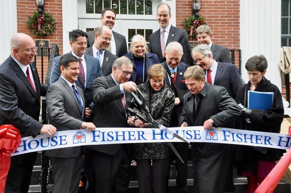 Following the dedication ceremony, the ribbon was officially cut on Fisher House number 73.