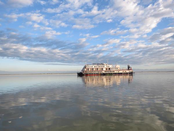 Guests on International Expeditions' India River cruise travel aboard the gracious MV Mahabaahu. 