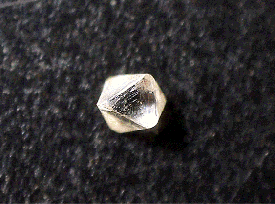 White and transparent octahedron microdiamond from mini-bulk sample CF-MAR-1