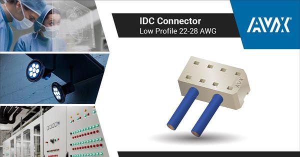AVX Adds a New Insulator to the Industry's Only 2.55mm-Profile IDC Series to Further Expand Application Suitability