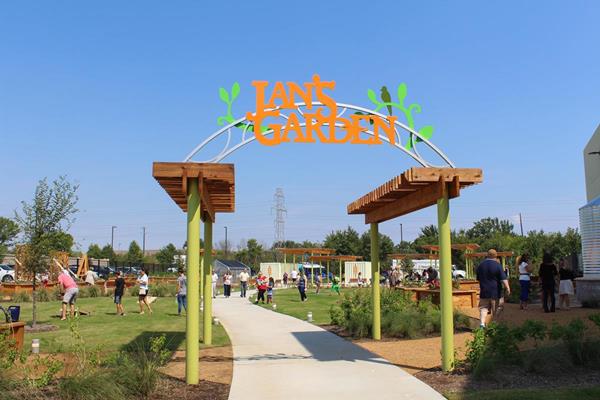 The North Texas Food Bank Perot Family Campus boasts a learning garden named in memory of NTFB's late CEO Jan Pruitt.
