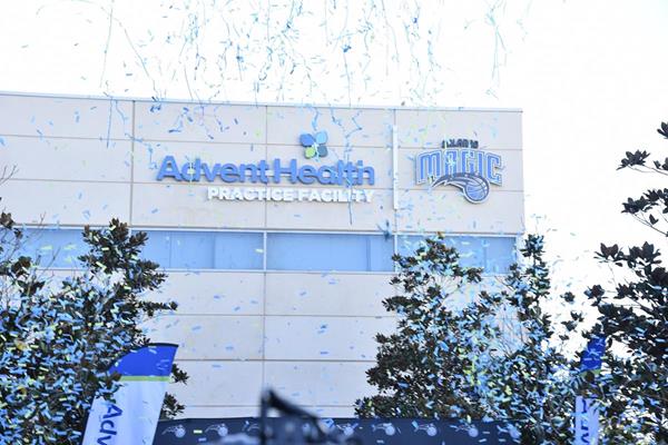 Orlando Magic unveil the AdventHealth Practice Facility at the Amway Center on January 29, as part of the celebration the team names 15-year-old AdventHealth for Children patient Priann Franco an honorary member of the Magic team.

Photos by Gary Bassing, Orlando Magic