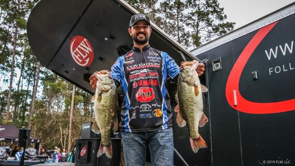 Louisiana rookie Nick LeBrun brought a 29-pound, 2-ounce five-bass limit to the scale Thursday to vault to the top of the leaderboard after Day One of the FLW Tour at Sam Rayburn Reservoir presented Polaris. 