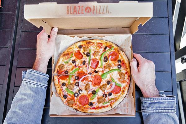 A Blaze Pizza Crafted with Fresh Dough and Real Ingredients