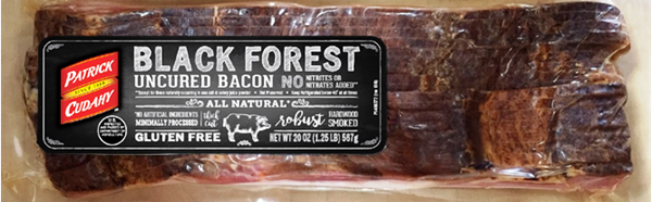 All Natural Uncured Black Forest Thick Cut Bacon