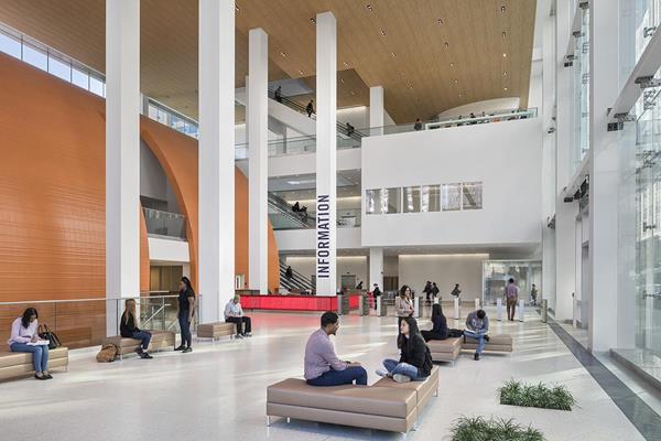 City Tech Academic Complex - Atrium Lobby - Copyright Andrew Rugge