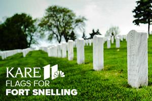 KARE 11 Flags for Fort Snelling Event