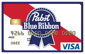 Pabst Blue Ribbon credit card from O Bee Credit Union