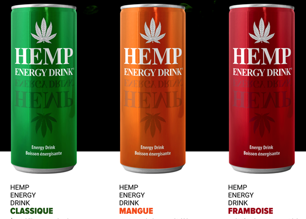 Hemp Energy Drink - 3 saveurs 