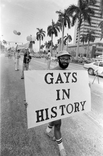Gay Rights Parade, June 25, 1978. Tim Chapman Collection, HistoryMiami Museum.