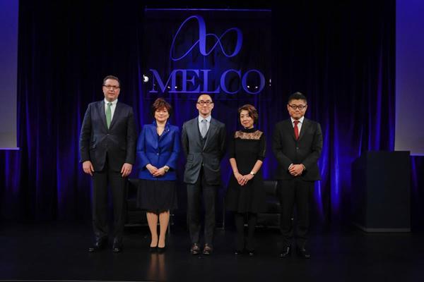 Melco Resorts Chairman and CEO Lawrence Ho with the company’s Japan leadership team