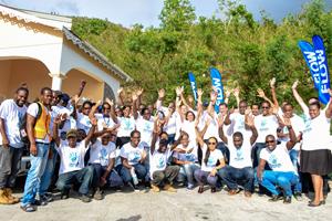 Clean-up of children's home in Dominica