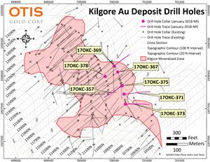 Kilgore Drill Hole Plan Map