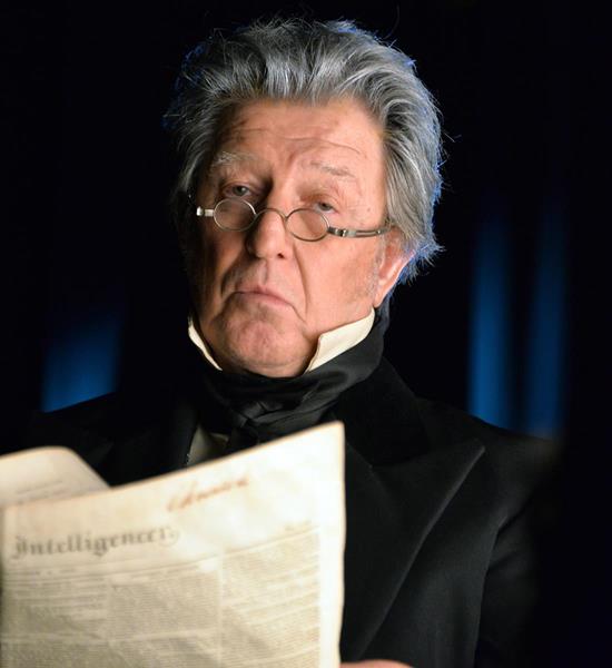 Actor Gary L. Sandy as President Andrew Jackson in F.S. Key After the Song