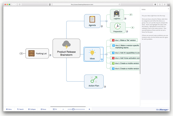 MindManager 11 for Mac - HTML5 Export
