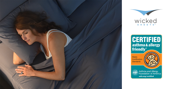 Wicked Sheets Knit Performance Bedding Becomes Certified Asthma and Allergy Friendly