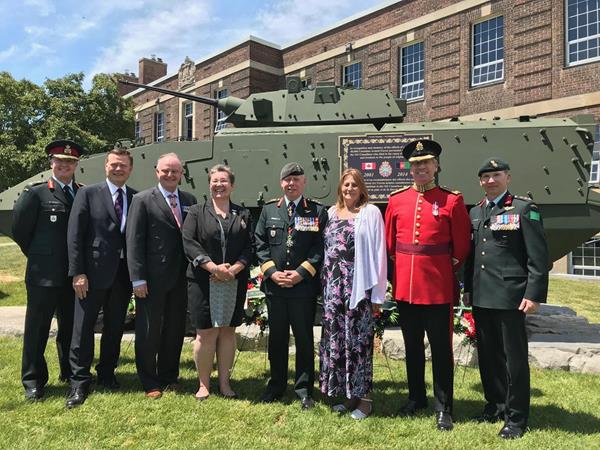 Canada Company Unveils LAV III Monument at Toronto’s Fort York Armoury