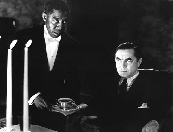 Bela Lugosi and Clarence Muse in "Invisible Ghost" (1941). 