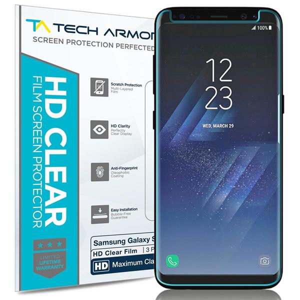 Tech Armor HD FlexiClear Film Screen Protector for Samsung Galaxy S8