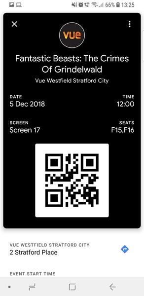 Vue Entertainment_Google Pay_movie ticket