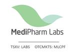 Green MediPharm Labs logo with TSX and OTC stock symbols