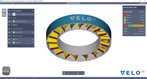 Velo3D Flow Software User Interface - Stator Ring Design