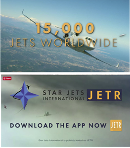 CEO Star Jets International, Inc.’s First Television Ad Campaign on CNBC- September 25, 2018