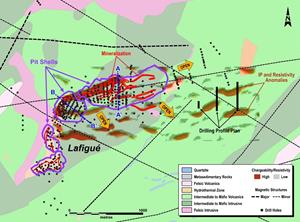 Figure 2: Lafigué Ground Geophysics and Geological Interpretation.jpg