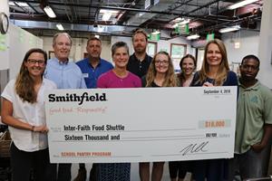 Smithfield Foods – Inter-Faith Food Shuttle Donation