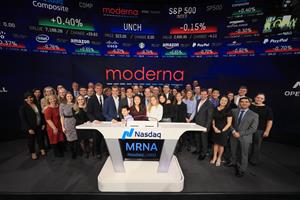 Moderna, Inc. (Nasdaq: MRNA) Rings The Nasdaq Stock Market Opening Bell in Celebration of IPO