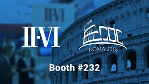 II-VI to Exhibit and Present at ECOC 2018