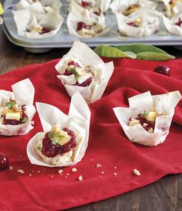 Cranberry Walnut and Brie Bites
