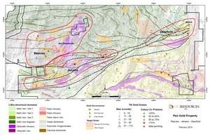 Figure 2: Reeves, Jehann & Deerfoot Drill Target Map