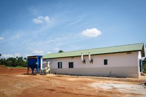 Laboratory exterior, dust collection and fume ventilation