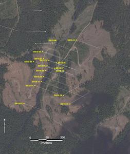 PLAN MAP OF SOUTH ZONE DRILLING