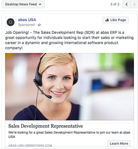 abas USA Facebook Ad - Female
